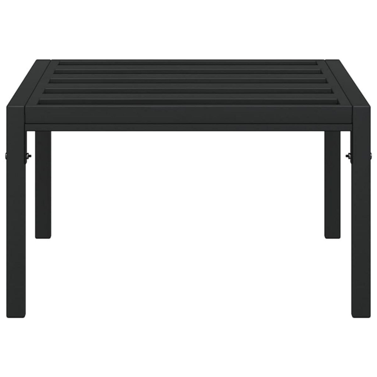 VIDAXL Table basse de jardin noir 60x60x35 cm acier