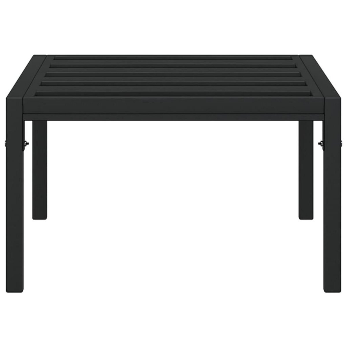 VIDAXL Table basse de jardin noir 60x60x35 cm acier