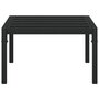 Voir la diapositive 3 : VIDAXL Table basse de jardin noir 60x60x35 cm acier