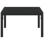 Voir la diapositive 3 : VIDAXL Table basse de jardin noir 60x60x35 cm acier
