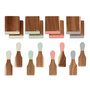 Voir la diapositive 1 : LIVOO Set 8 spatules + 8 planchettes bois - MEN427