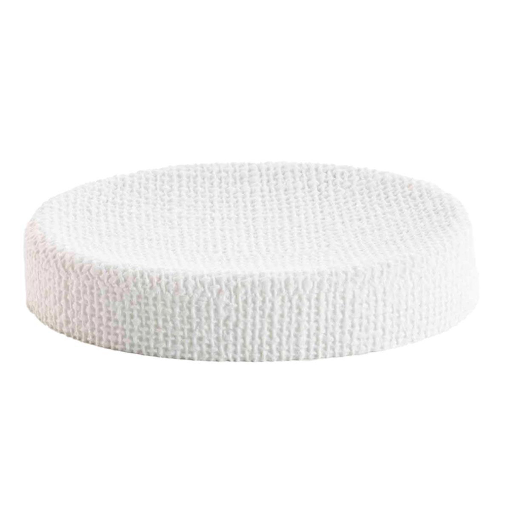 Douceur d'Intérieur Porte-savon effet tissé  spa  13cm blanc