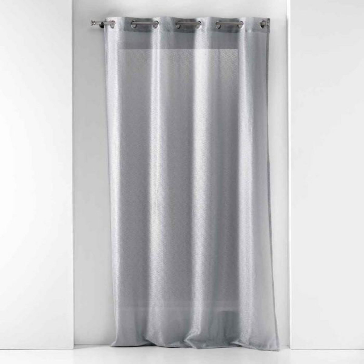 Paris Prix Rideau Voilage à Œillets  Castille  140x240cm Gris