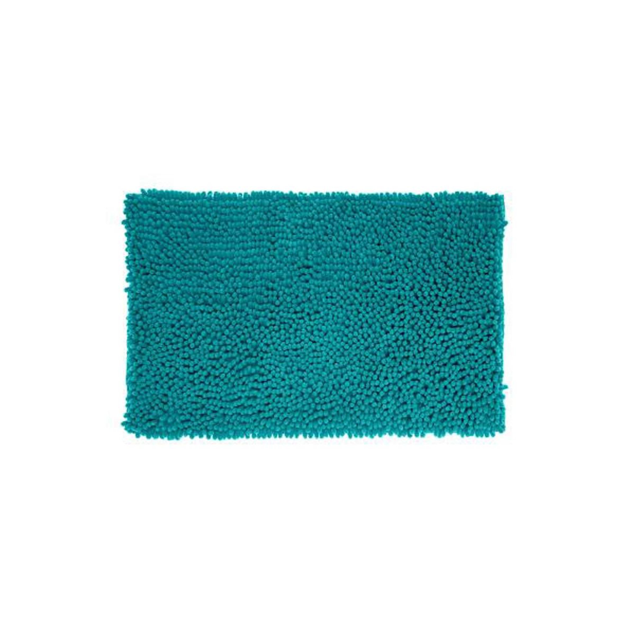 FIVE Tapis de salle de bain maxi  chenille  50x80cm turquoise
