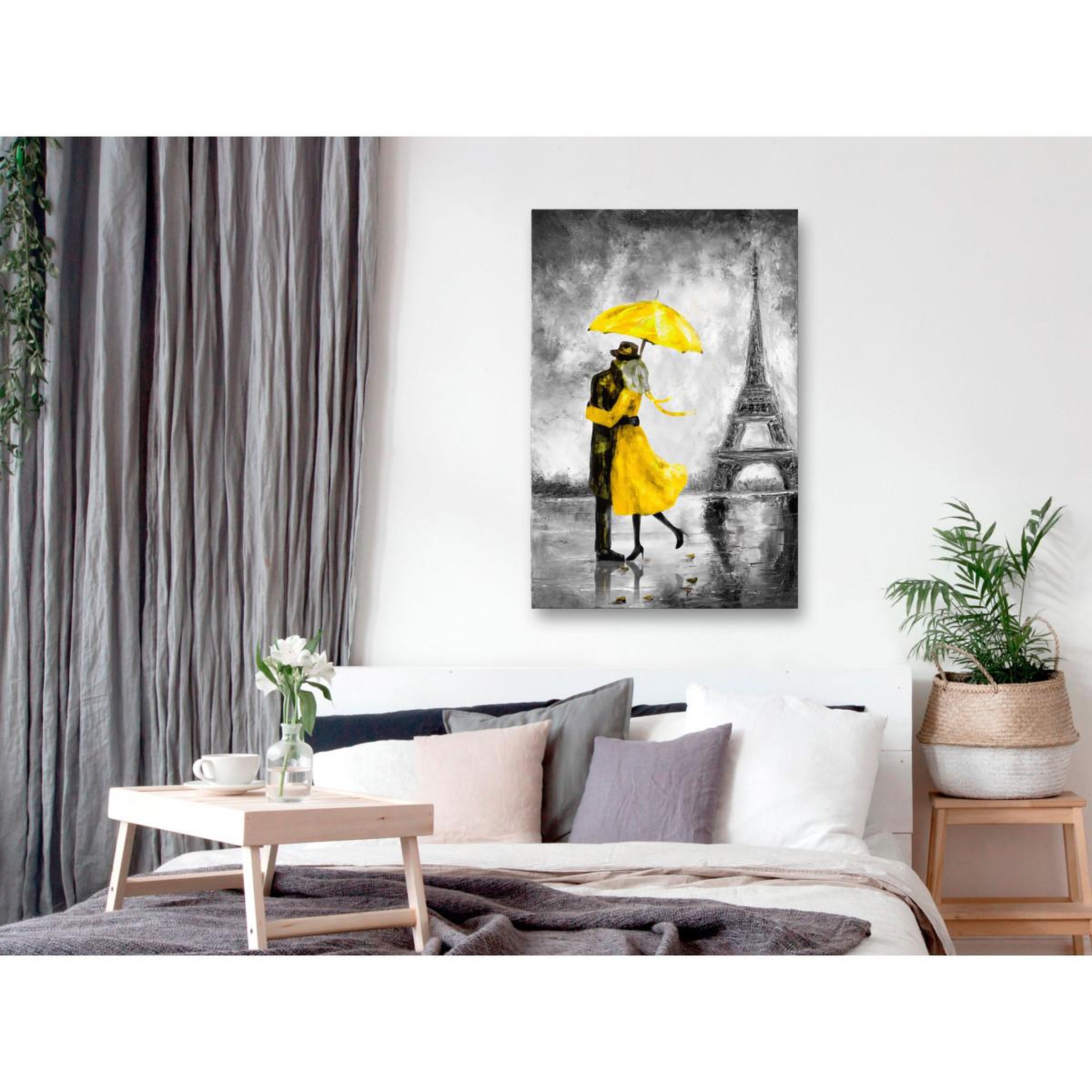 Voir la diapositive 2 : Paris Prix Tableau Imprimé  Paris Fog Yellow