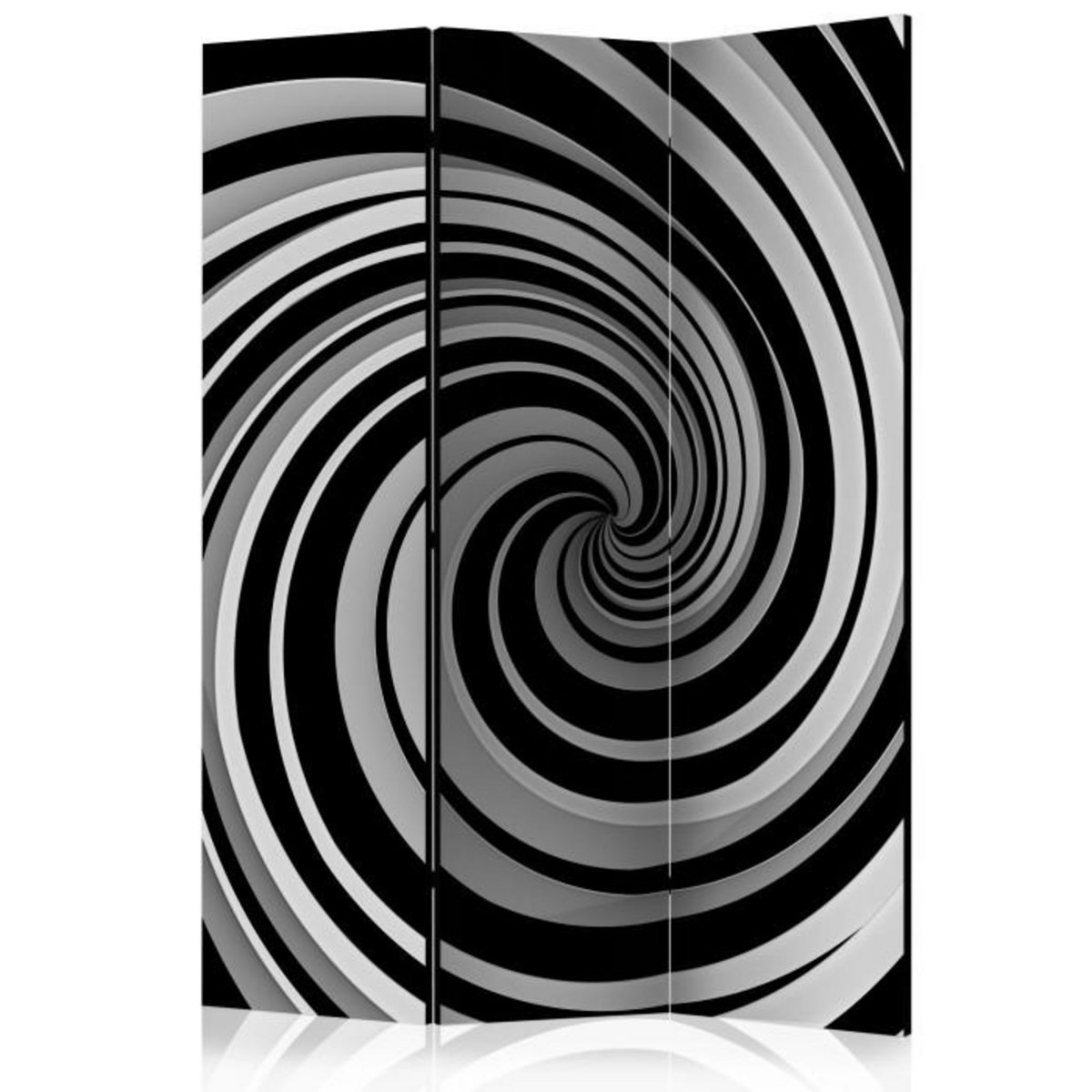 Paris Prix Paravent 3 Volets  Black & White Swirl  135x172cm
