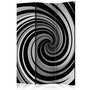 Voir la diapositive 1 : Paris Prix Paravent 3 Volets  Black & White Swirl  135x172cm