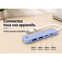 Voir la diapositive 3 : ESSENTIEL B Hub USB C 4 en 1 USB C Violet - Vr