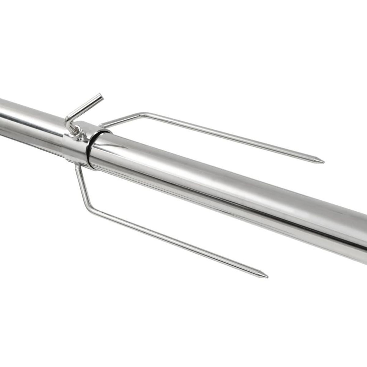 VIDAXL Gril de barbecue automatique avec moteur Inox 207x45x81 cm