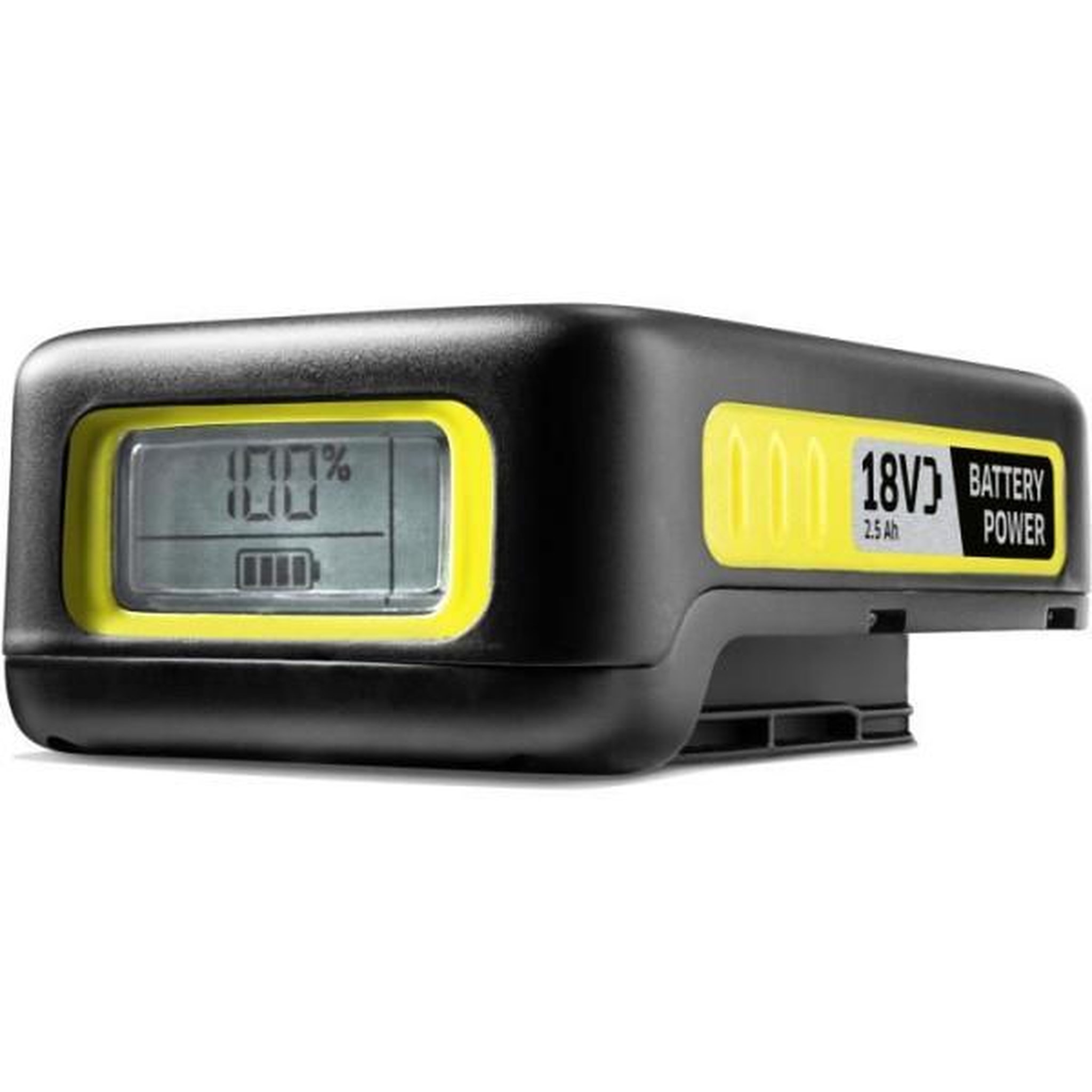KARCHER Batterie Power KARCHER 18V / 2.5 Ah - Lithium Ion - Ecran LCD - Grips antidérapants - Noir