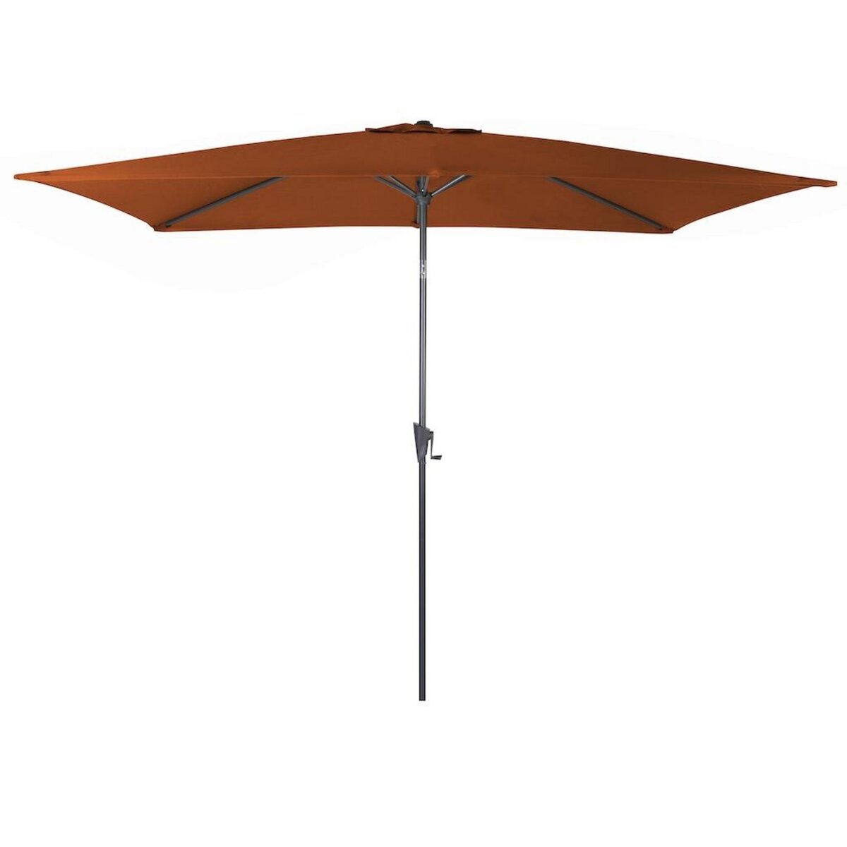 Proloisirs Parasol droit - TILT - Aluminium époxy - Acier - 3x2m - Sienne