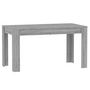 Voir la diapositive 2 : VIDAXL Table a dîner Sonoma gris 140x74,5x76 cm Bois d'ingenierie