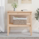 VIDAXL Table console 80x40x75 cm Bois massif de pin