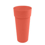 Eda Pot de fleur rond Toscane Ø 46 x H.65 cm - Orange terre battue - Eda