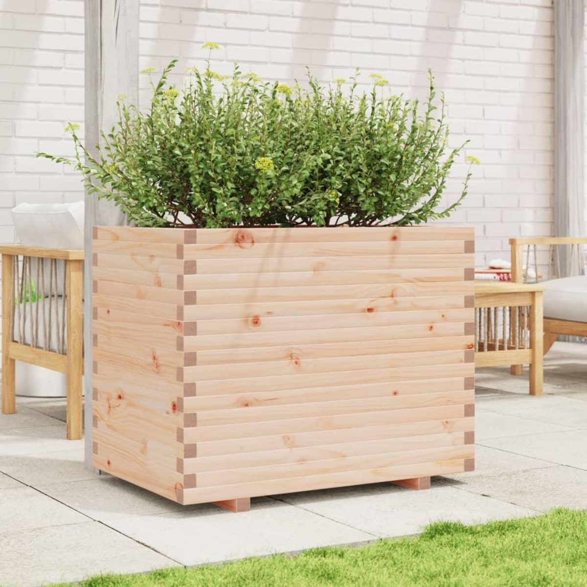 VIDAXL Jardiniere 90x60x72,5 cm bois de pin massif