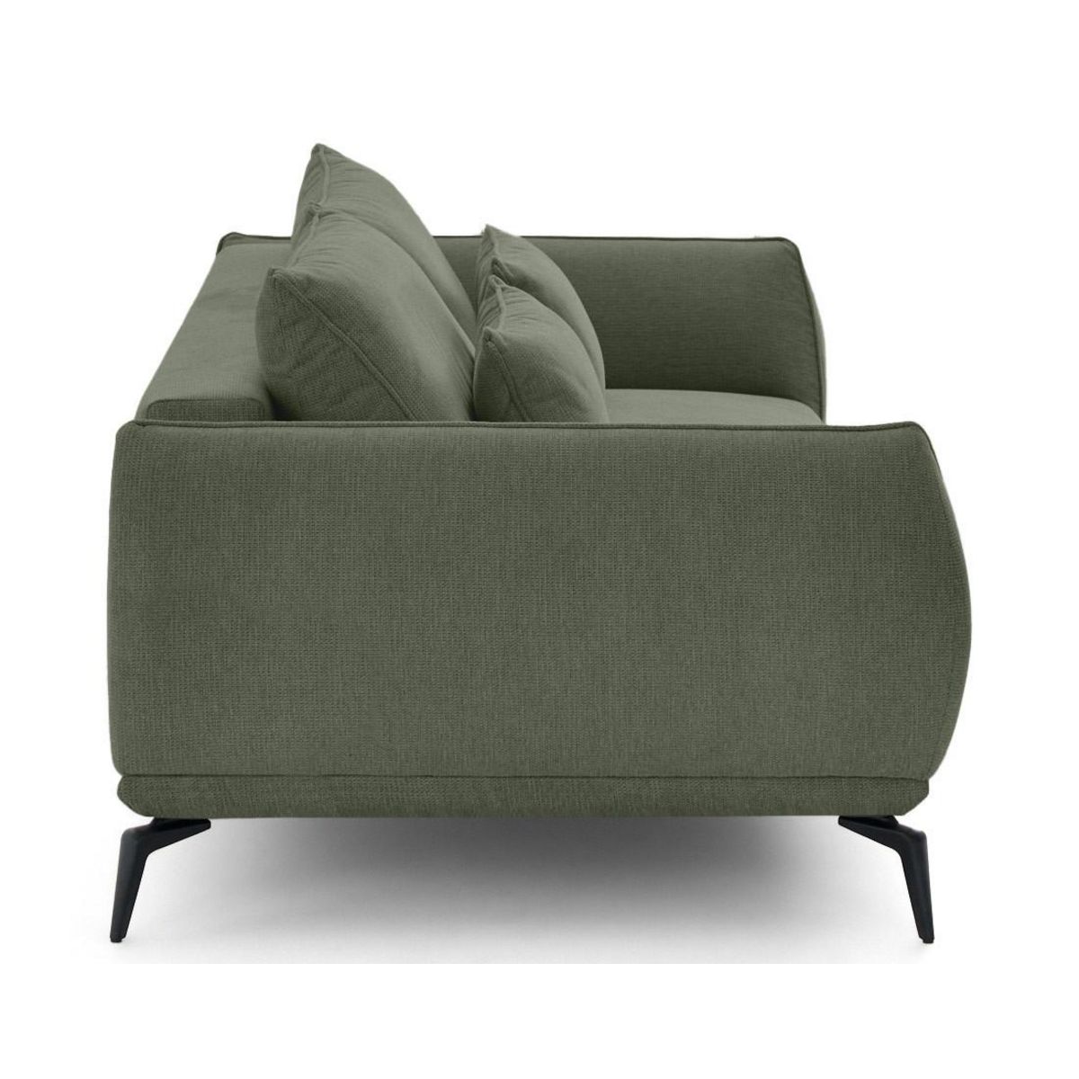 LISA DESIGN Arica - canapé droit 3 places convertible en tissu texturé