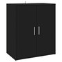 Voir la diapositive 5 : VIDAXL Armoire a chaussures Noir 60x35x70 cm Bois d'ingenierie