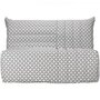 Voir la diapositive 1 : BULTEX COMFORT BULTEX Banquette BZ 3 places - Tissu noir et blanc - Made in France - L 142 x P 101 cm - BECCI