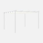 SWEEEK Toile de toit pour tonnelle 3x4m Isla - toile de rechange pergola, toile de remplacement. Coloris disponibles : Beige, Gris