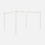 SWEEEK Toile de toit pour tonnelle 3x4m Isla - toile de rechange pergola, toile de remplacement. Coloris disponibles : Beige, Gris