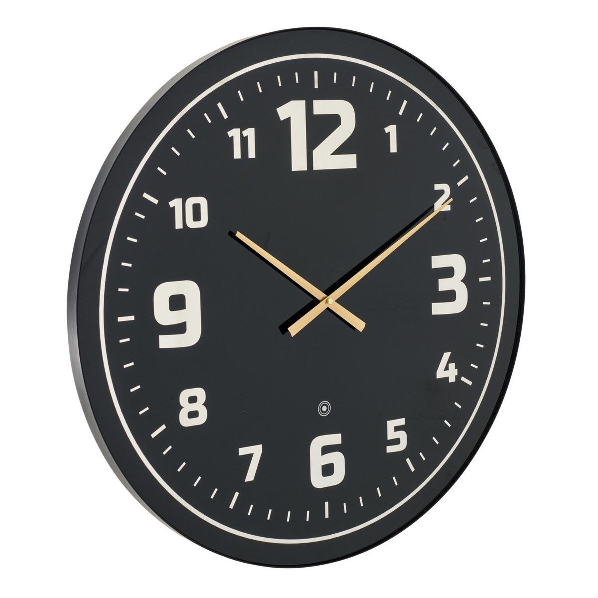 J-LINE Horloge murale à led  nita  70cm noir & jaune