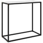 Voir la diapositive 1 : VIDAXL Table console Blanc 80x35x75 cm Verre trempe
