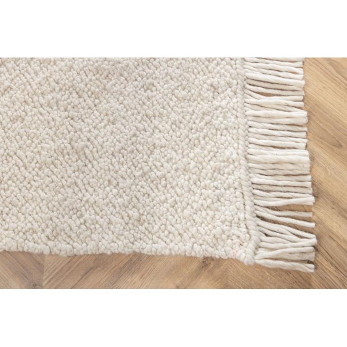 Paris Prix Tapis Déco en Laine  Betina  200x300cm Blanc