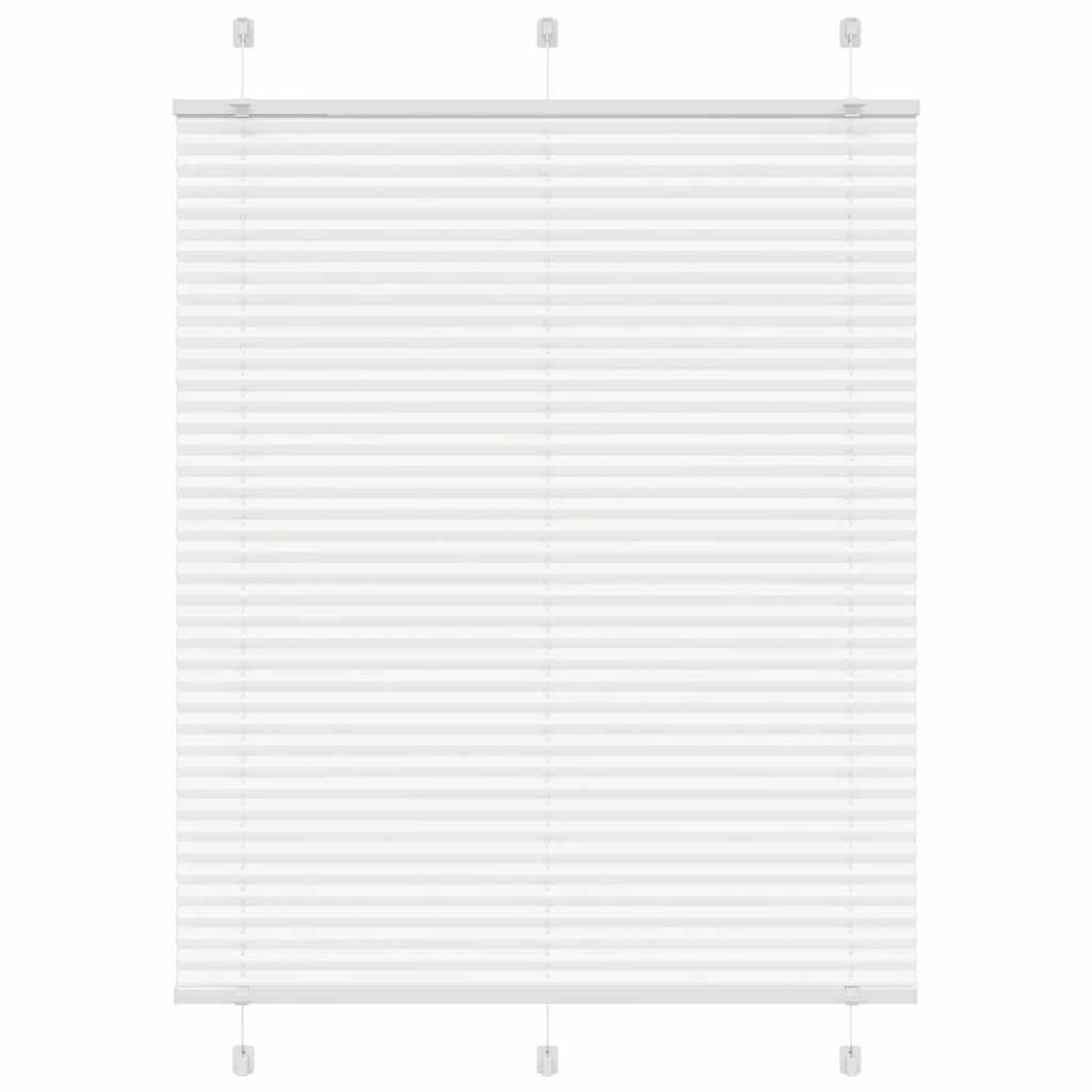 VIDAXL Store plisse blanc 105x100cm largeur du tissu 104,4cm polyester