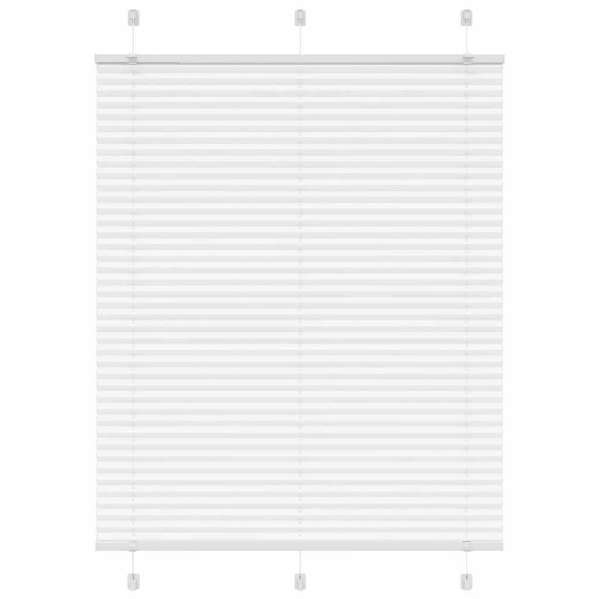 VIDAXL Store plisse blanc 105x100cm largeur du tissu 104,4cm polyester