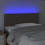 Voir la diapositive 3 : VIDAXL Tete de lit a LED Taupe 80x5x78/88 cm Tissu