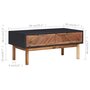 Voir la diapositive 6 : VIDAXL Table basse 90x50x40 cm Bois d'acacia massif et MDF