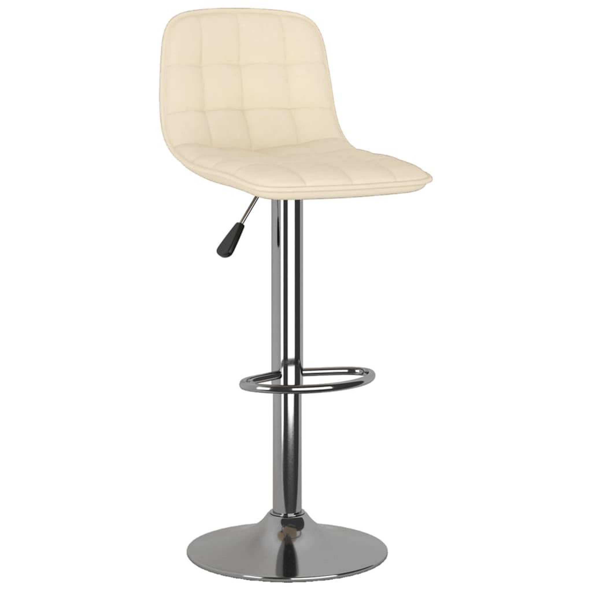 Voir la diapositive 3 : VIDAXL Tabourets de bar lot de 2 creme tissu