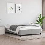 VIDAXL Cadre de lit sans matelas gris clair 140x200 cm tissu