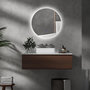 Voir la diapositive 2 : KLEANKIN Miroir rond lumineux LED de salle de bain 70 cm avec éclairage interrupteur tactile système antibuée miroir mural LED à luminosité réglable 35 W gris