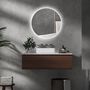 Voir la diapositive 2 : KLEANKIN Miroir rond lumineux LED de salle de bain 70 cm avec éclairage interrupteur tactile système antibuée miroir mural LED à luminosité réglable 35 W gris