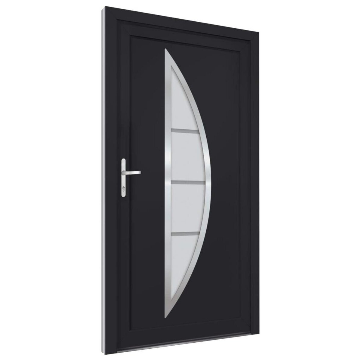 VIDAXL Porte d'entree anthracite 98x208 cm PVC