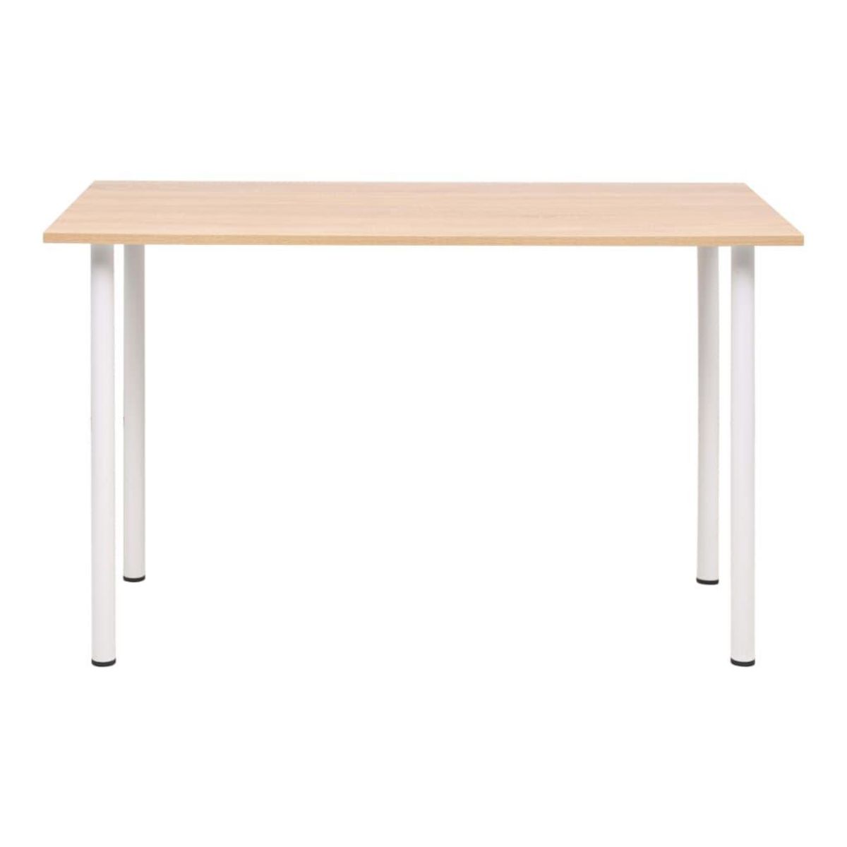 VIDAXL Table a manger 120x60x73 cm Chene et blanc