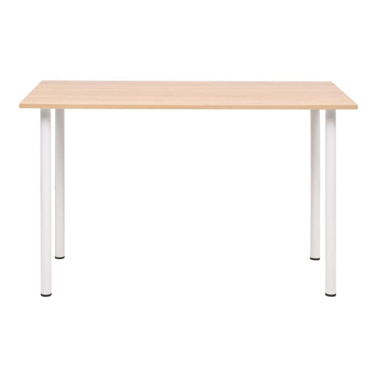 VIDAXL Table a manger 120x60x73 cm Chene et blanc
