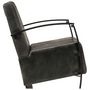 Voir la diapositive 3 : VIDAXL Canape a 2 places gris delave cuir veritable