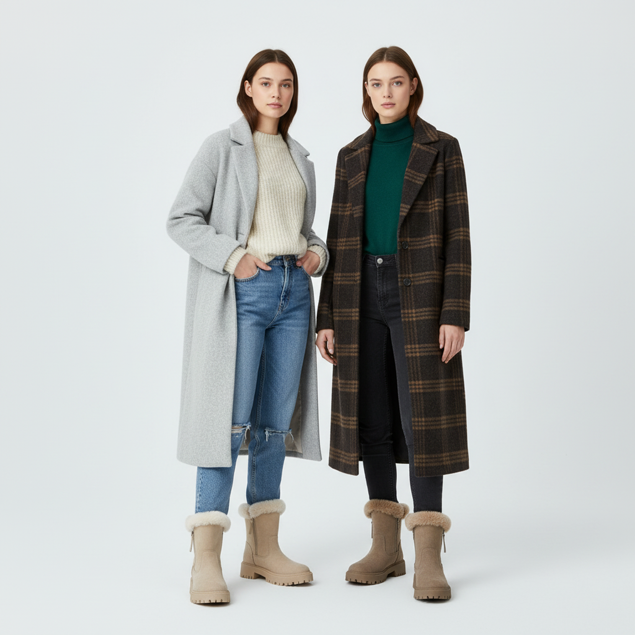 Voir la diapositive 6 : OZABI Ozabi bottines fourrées femme suédine zippée semelle crantée