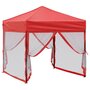 Voir la diapositive 3 : VIDAXL Tente de reception pliable avec parois Rouge 2x2 m