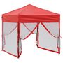 Voir la diapositive 3 : VIDAXL Tente de reception pliable avec parois Rouge 2x2 m