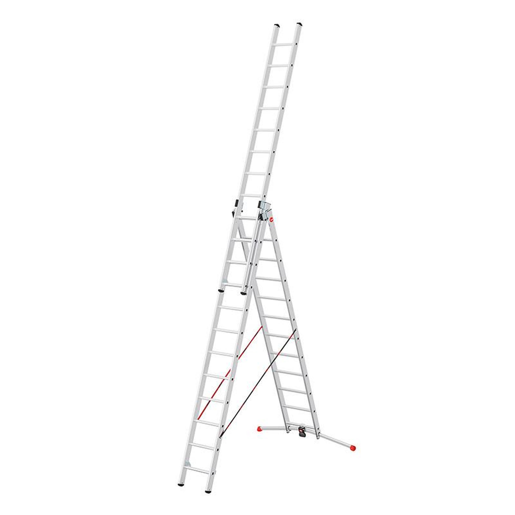 HAILO Echelle transformable pro 3 plans 3x12 échelons 8,3m/9m en aluminium Hailo ProfiLot