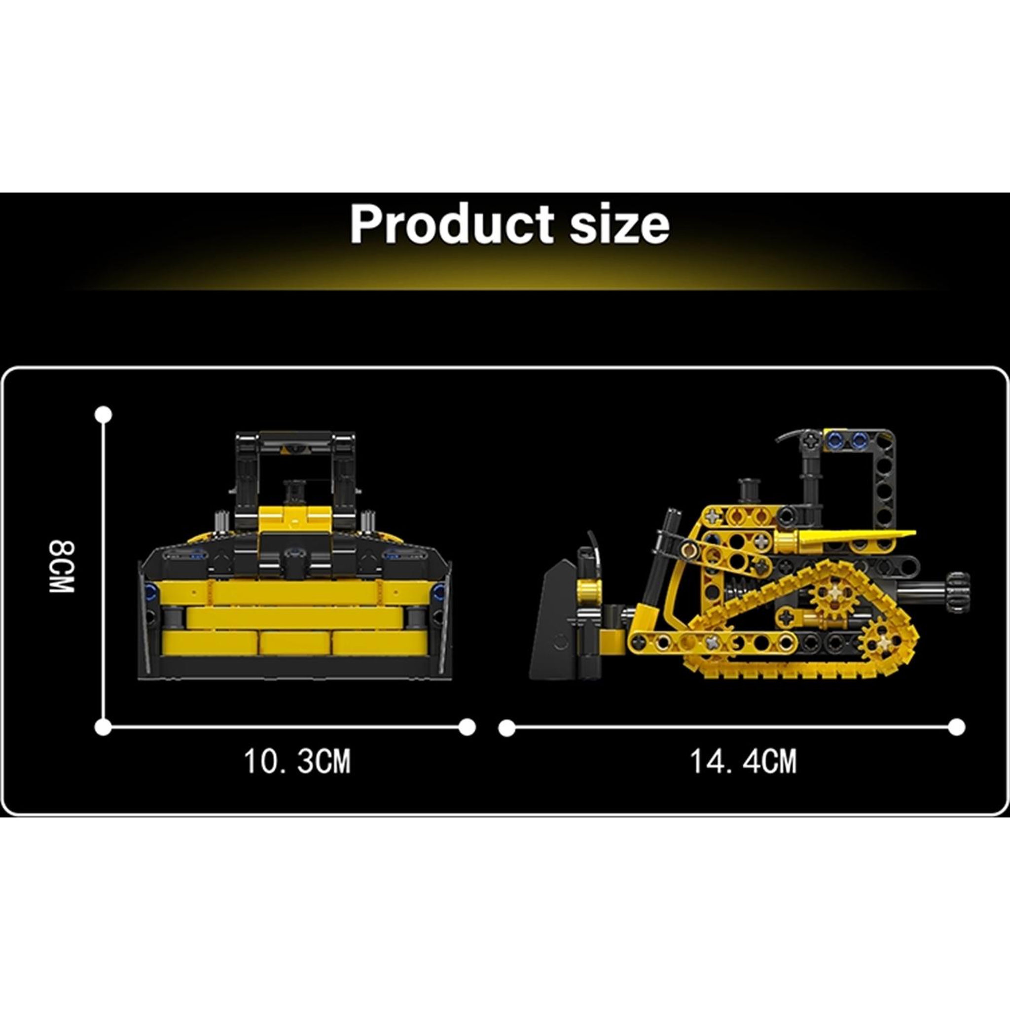 Voir la diapositive 4 : MOULD KING Camion Crawler Bulldozer