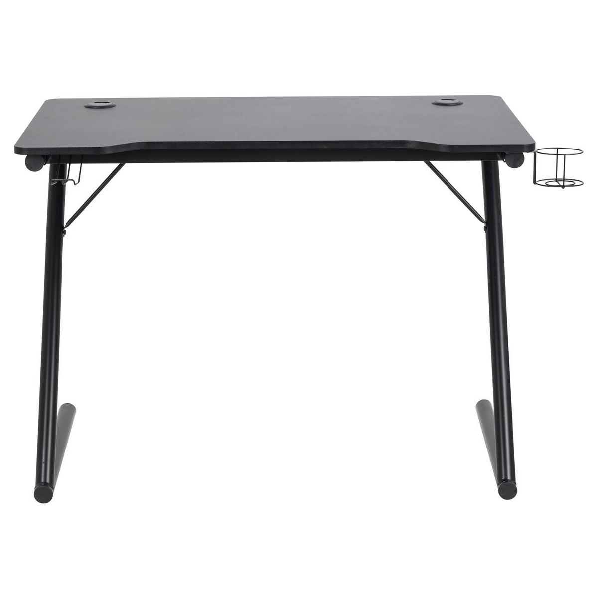 CONCEPT USINE Bureau de gaming noir en composite bois GAMER