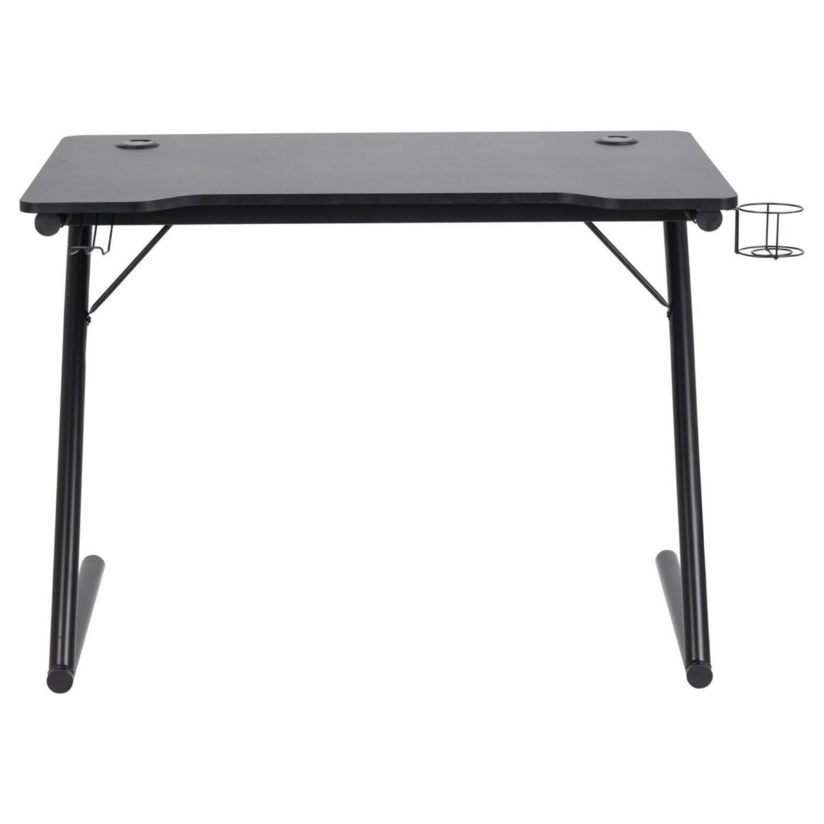 CONCEPT USINE Bureau de gaming noir en composite bois GAMER