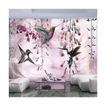 Paris Prix Papier Peint  Flying Hummingbirds Pink. Coloris disponibles : Multicolore