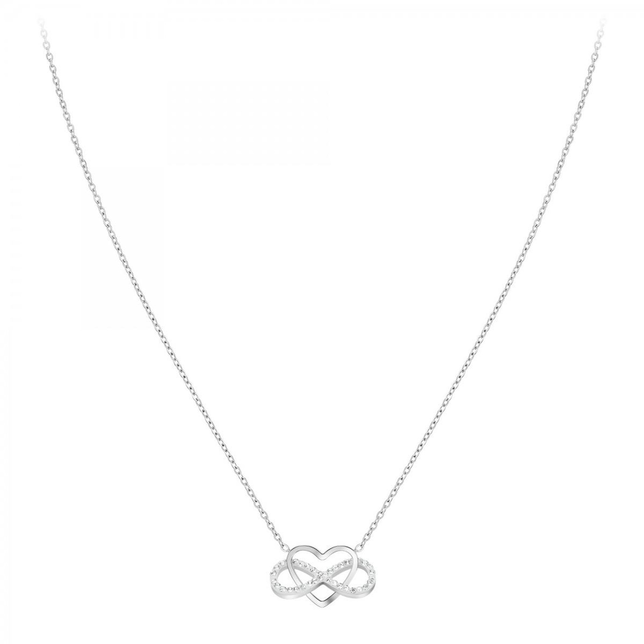 Voir la diapositive 3 : SC CRYSTAL Collier coeur et infini SC Crystal orné de Cristaux scintillants
