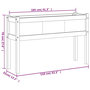 Voir la diapositive 6 : VIDAXL Jardiniere avec pieds 110x31x70 cm bois de pin impregne