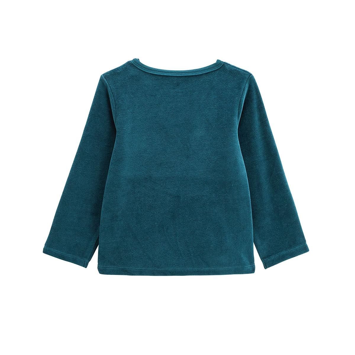 Petit Béguin Pyjama bébé 2 pièces en velours Borneo